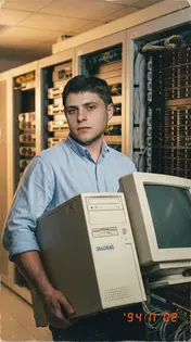Stepan with 386DX40 PC, 1994